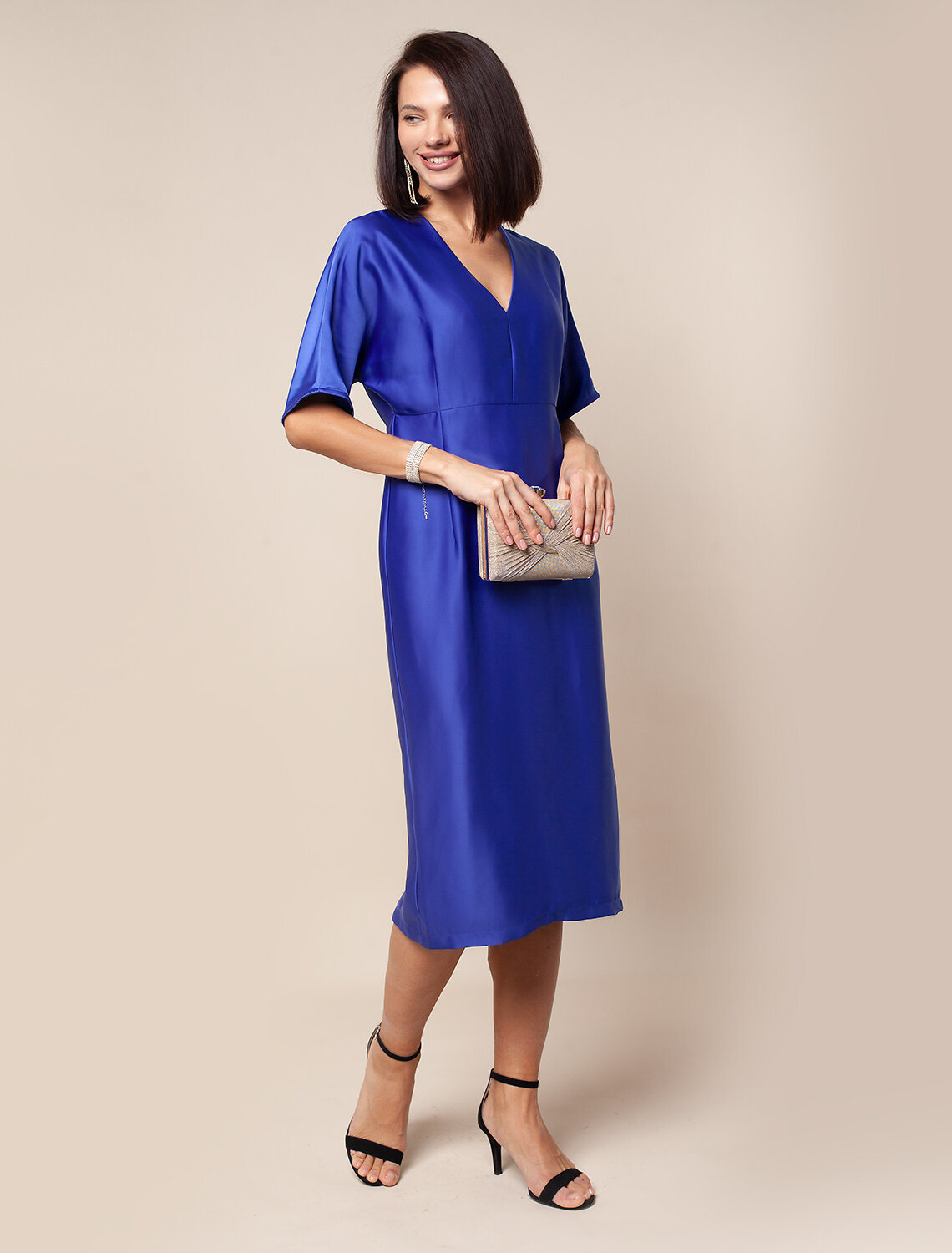 ст. цена1990руб.! VILATTE Платье D22.531ультрамарин