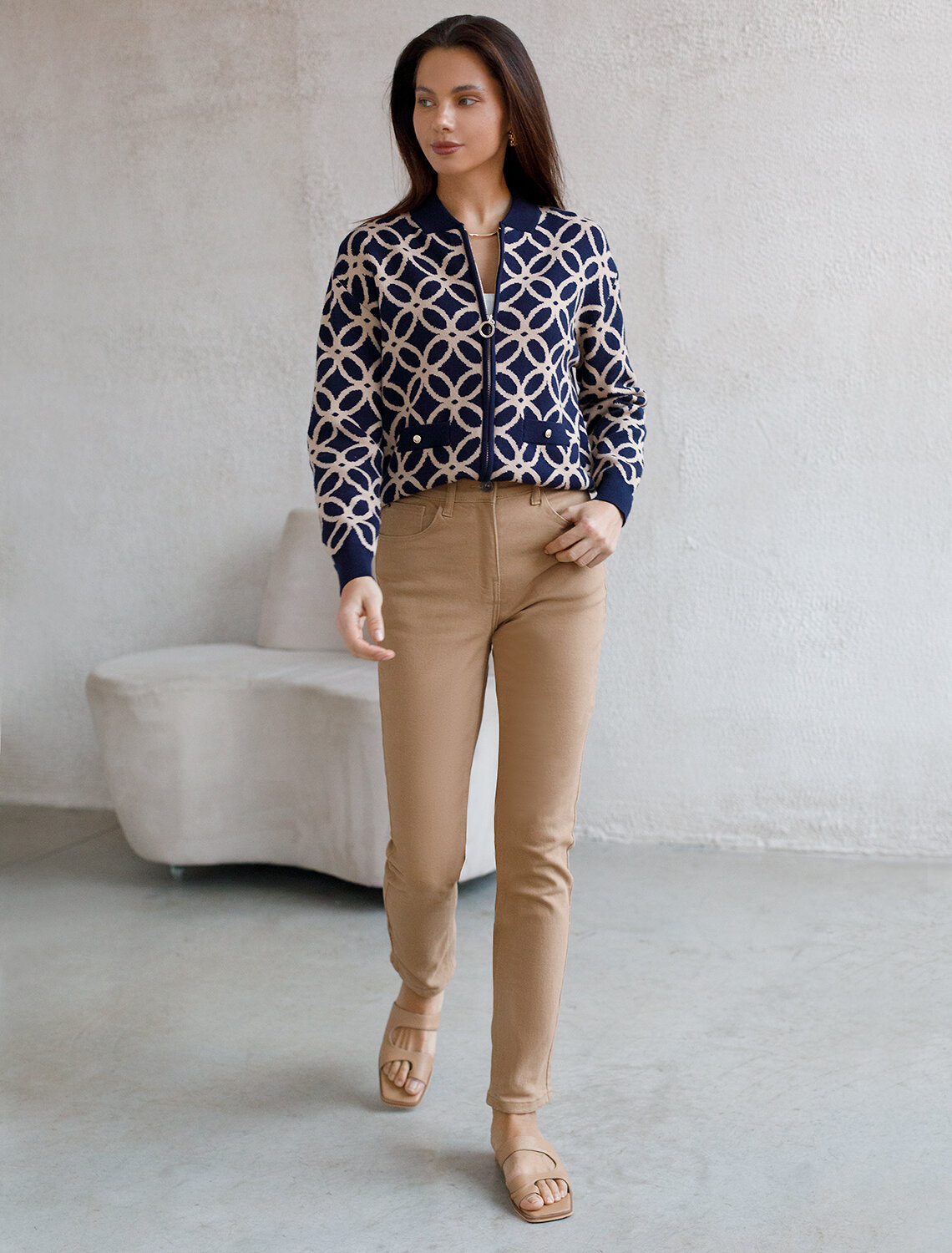 ст. цена2590руб.! VILATTE Брюки D24.229светло-кофейный