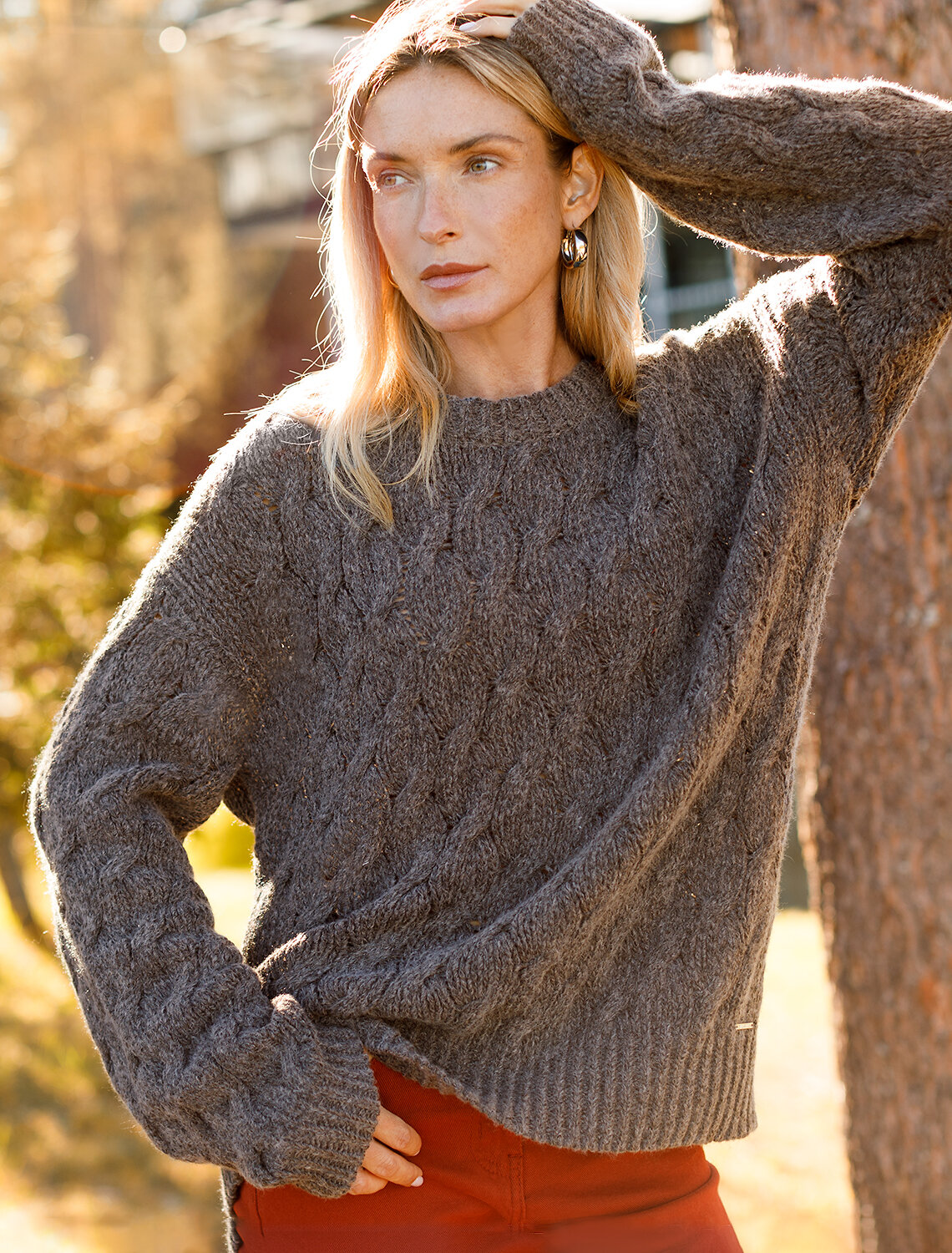 ст. цена3290руб.! VILATTE Джемпер D39.333кофе меланж