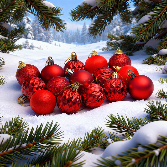 Набор новогодних украшений