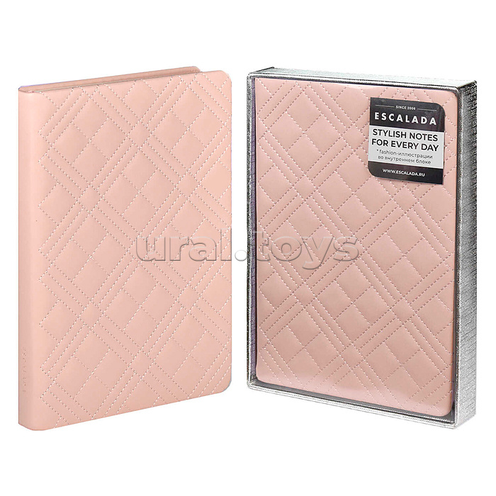 Ежедневник недатированный Escalada, #От-кутюр, А5, 164 л., Лайка розовый