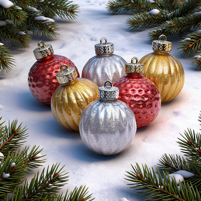 Набор новогодних украшений