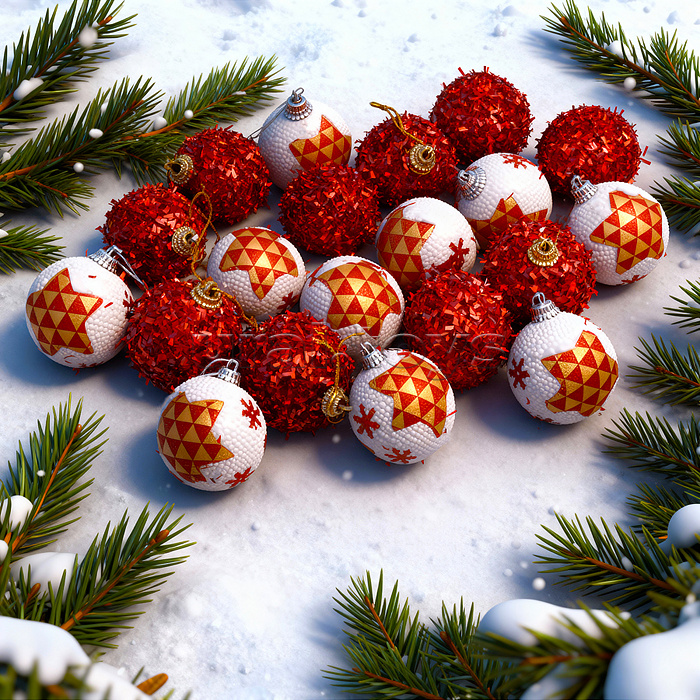 Набор новогодних украшений