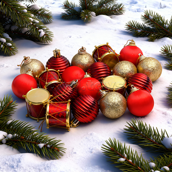 Набор новогодних украшений