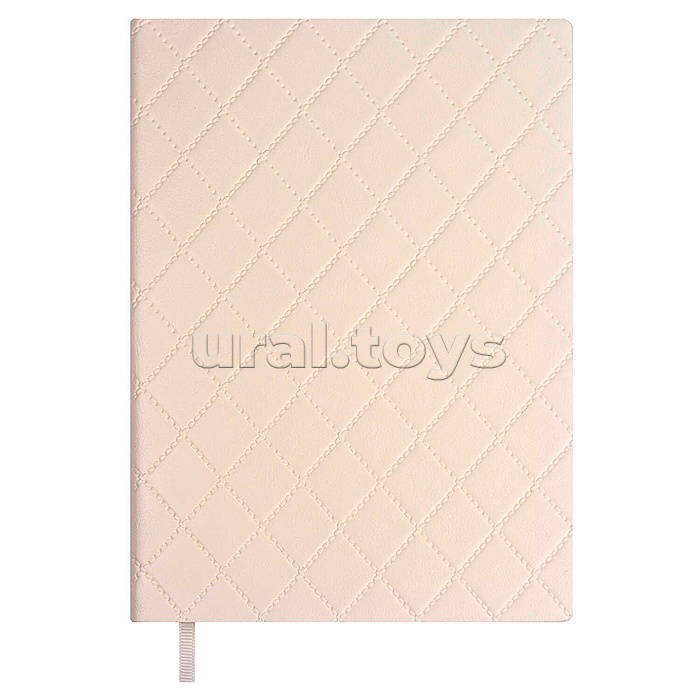 Ежедневник недатированный Escalada, А6+, 160 л., Стэп молочный