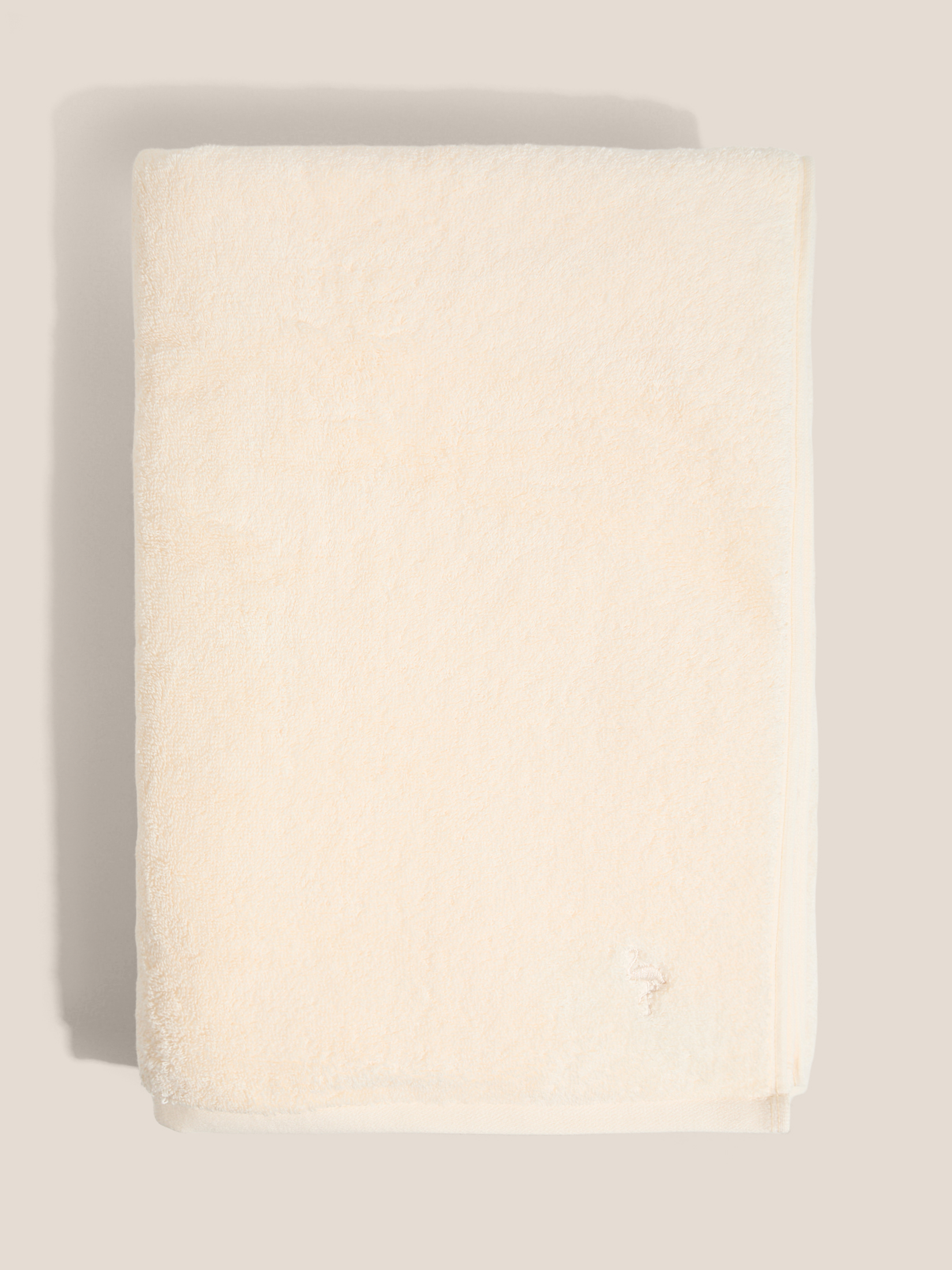 Махровое полотенце-покрывало 100x180 MAISON DAVID 4692359, молочно-бежевый