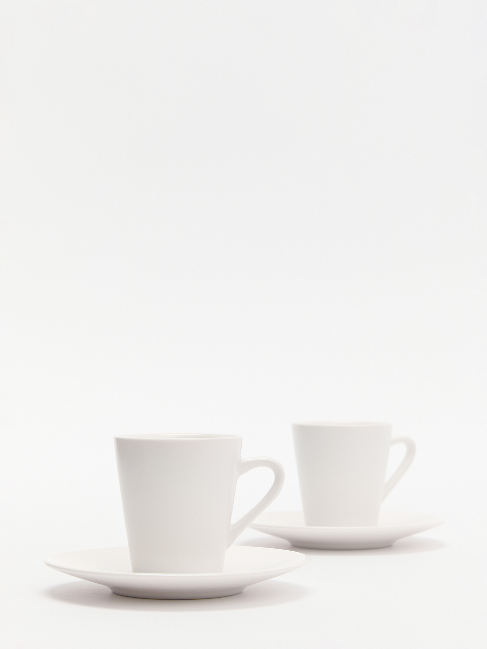 Кофейный набор на 2 персоны 75 ml (матовая керамика) MAISON DAVID 4122518, белый