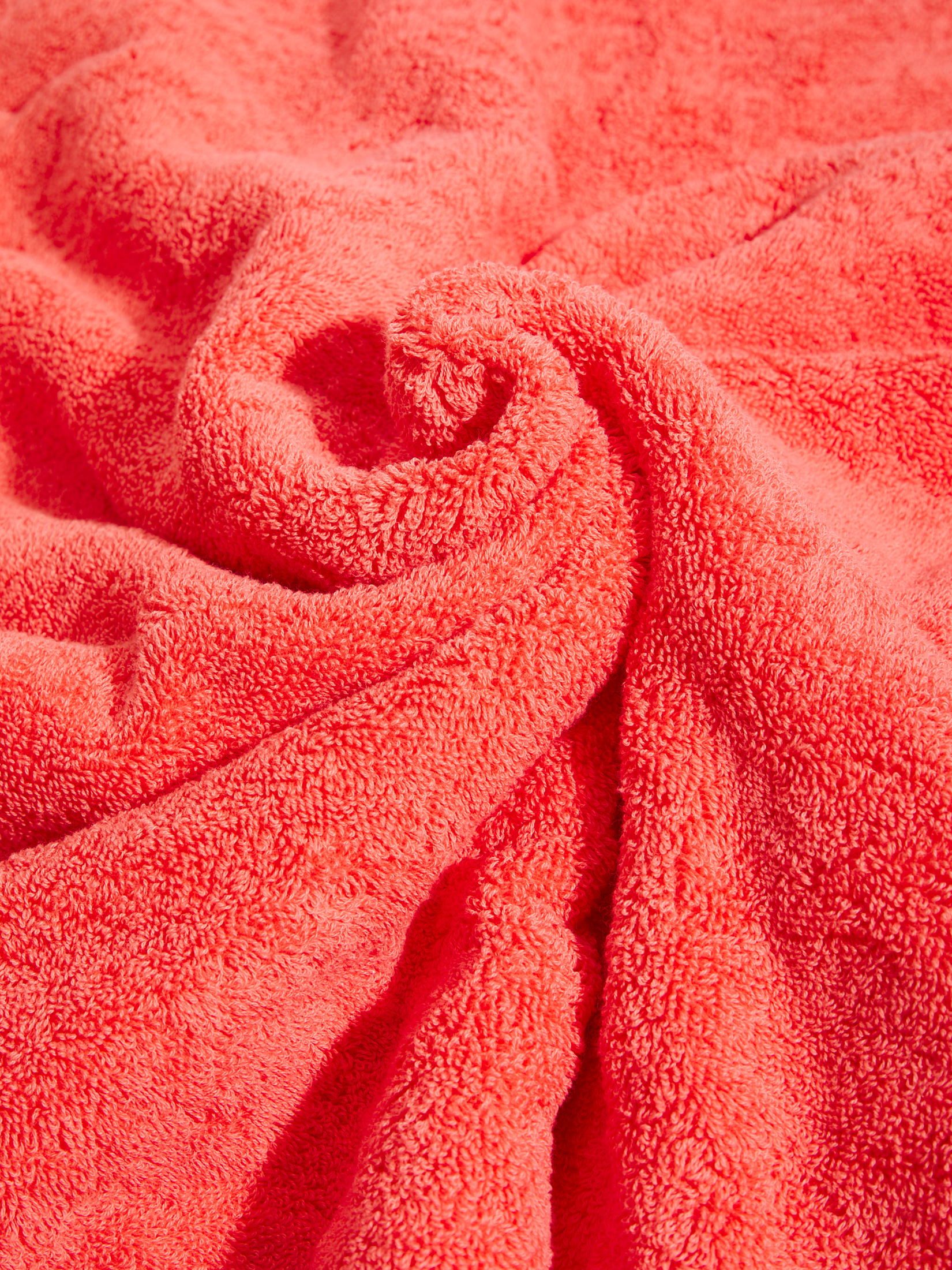 Махровое полотенце-покрывало 100x180 MAISON DAVID 4692344, коралловый