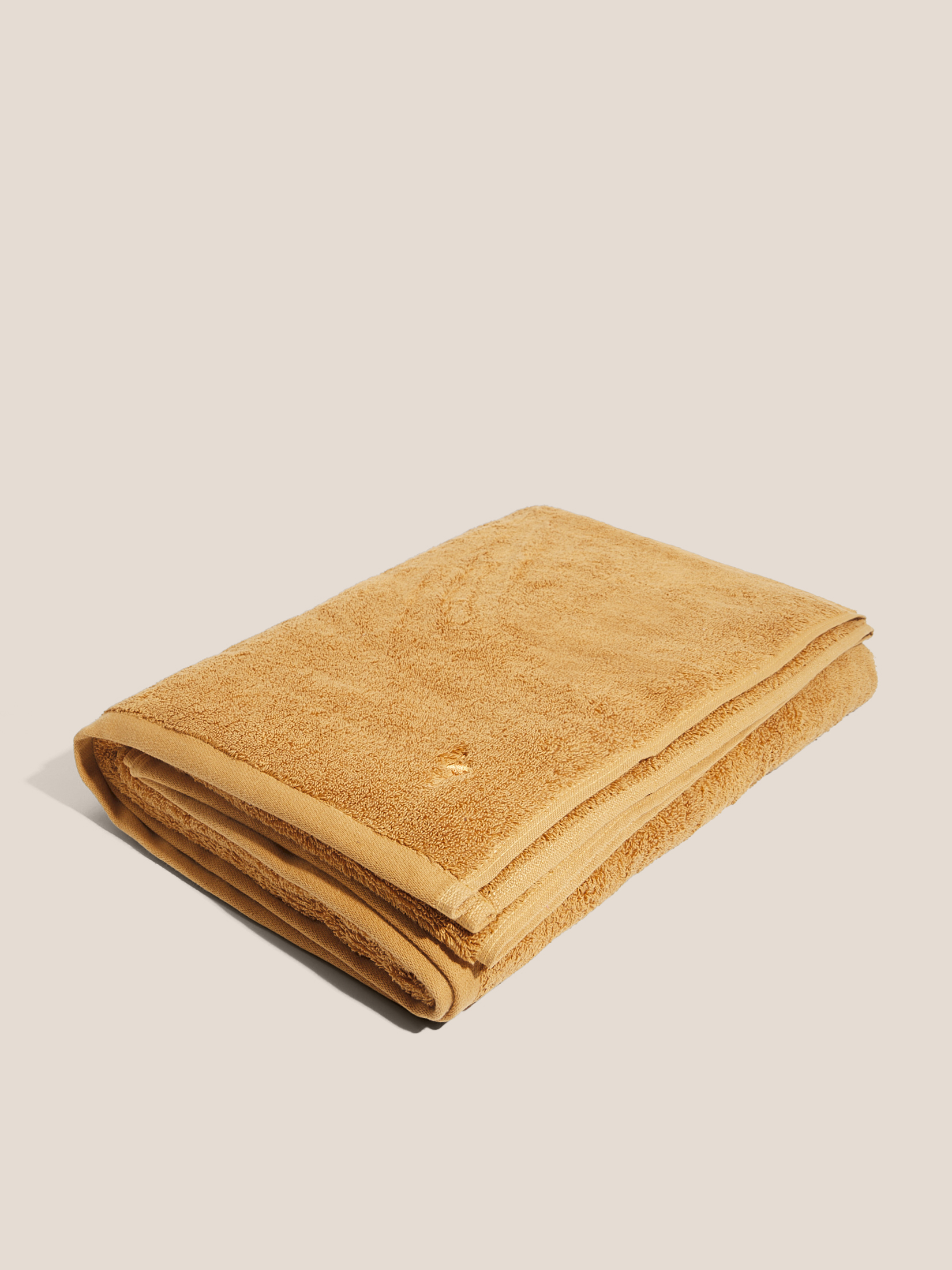 Махровое полотенце-покрывало 100x180 MAISON DAVID 4692357, горчичный