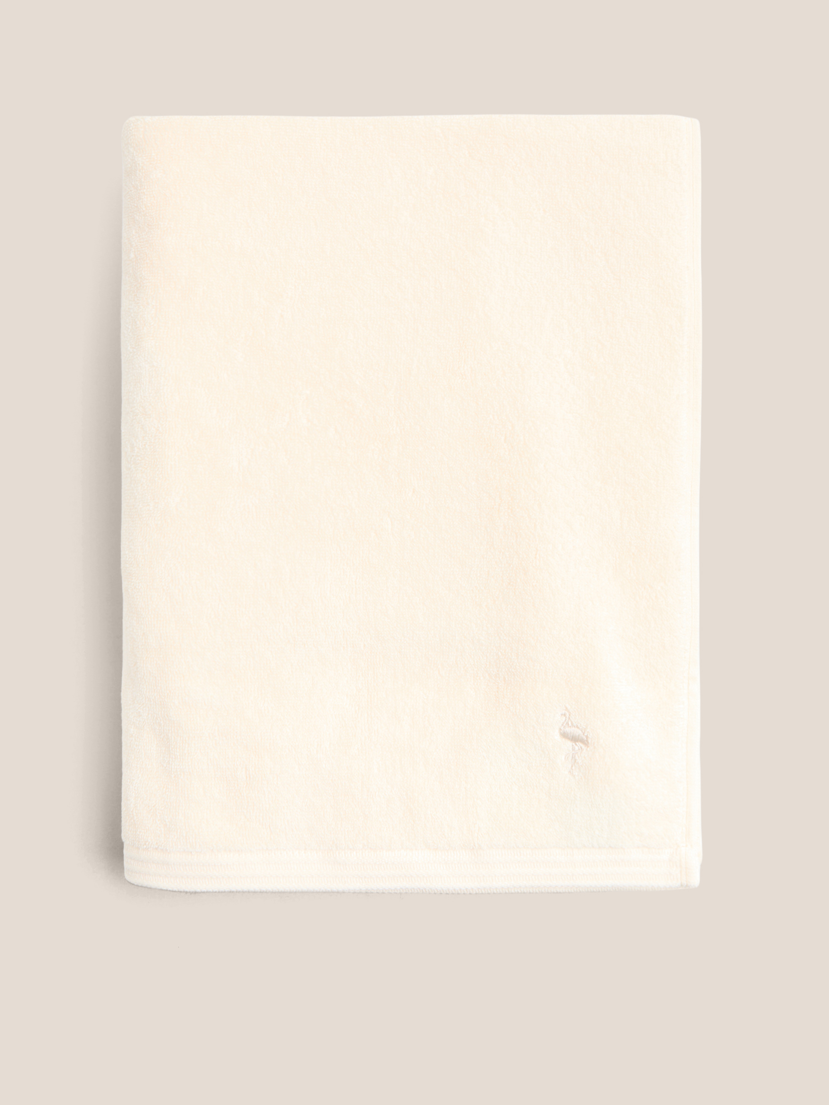 Махровое полотенце-покрывало 100x180 MAISON DAVID 4691279, молочно-бежевый