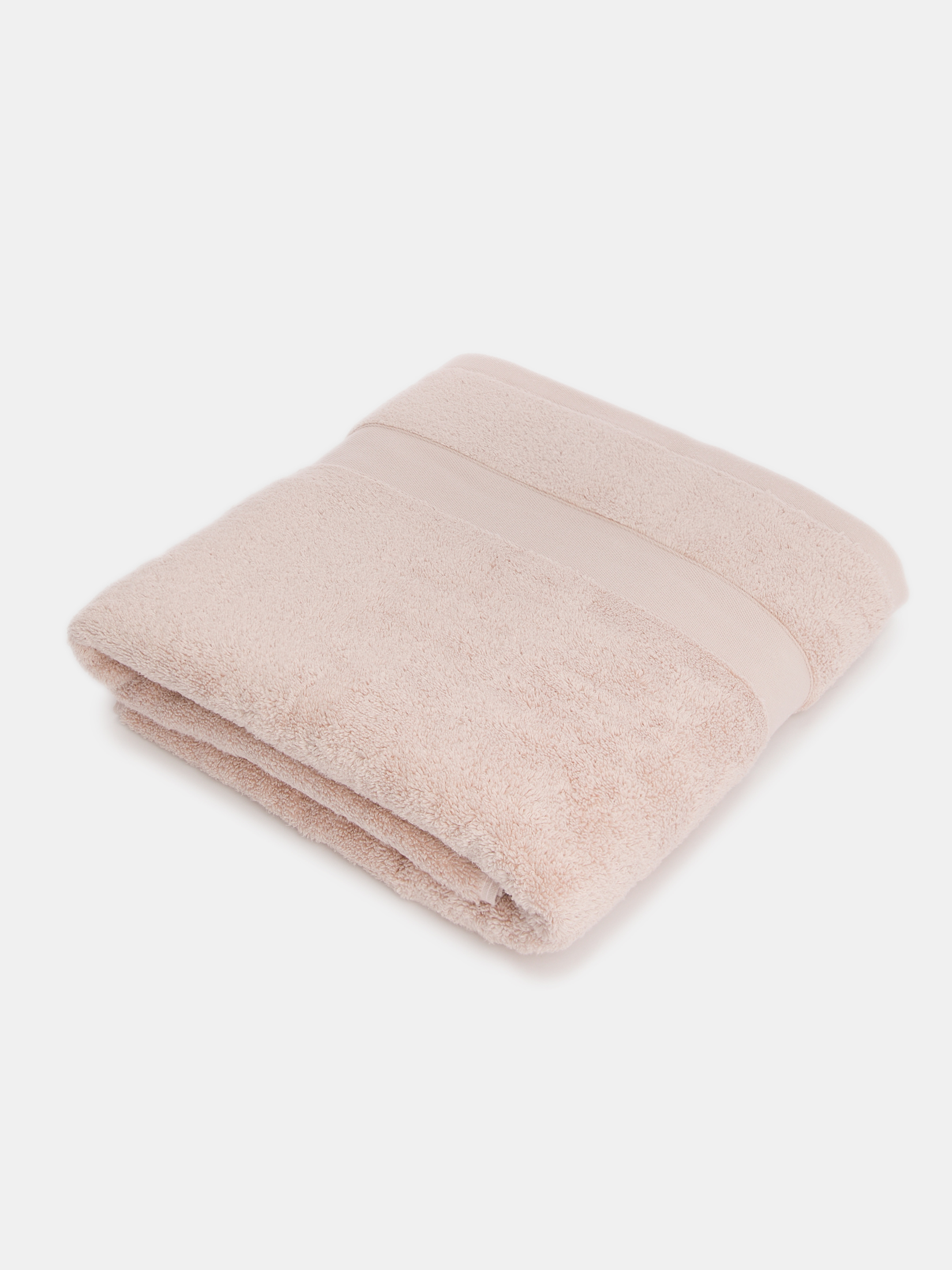 Махровое банное полотенце 100x150 MAISON DAVID 4285001, серо-розовый