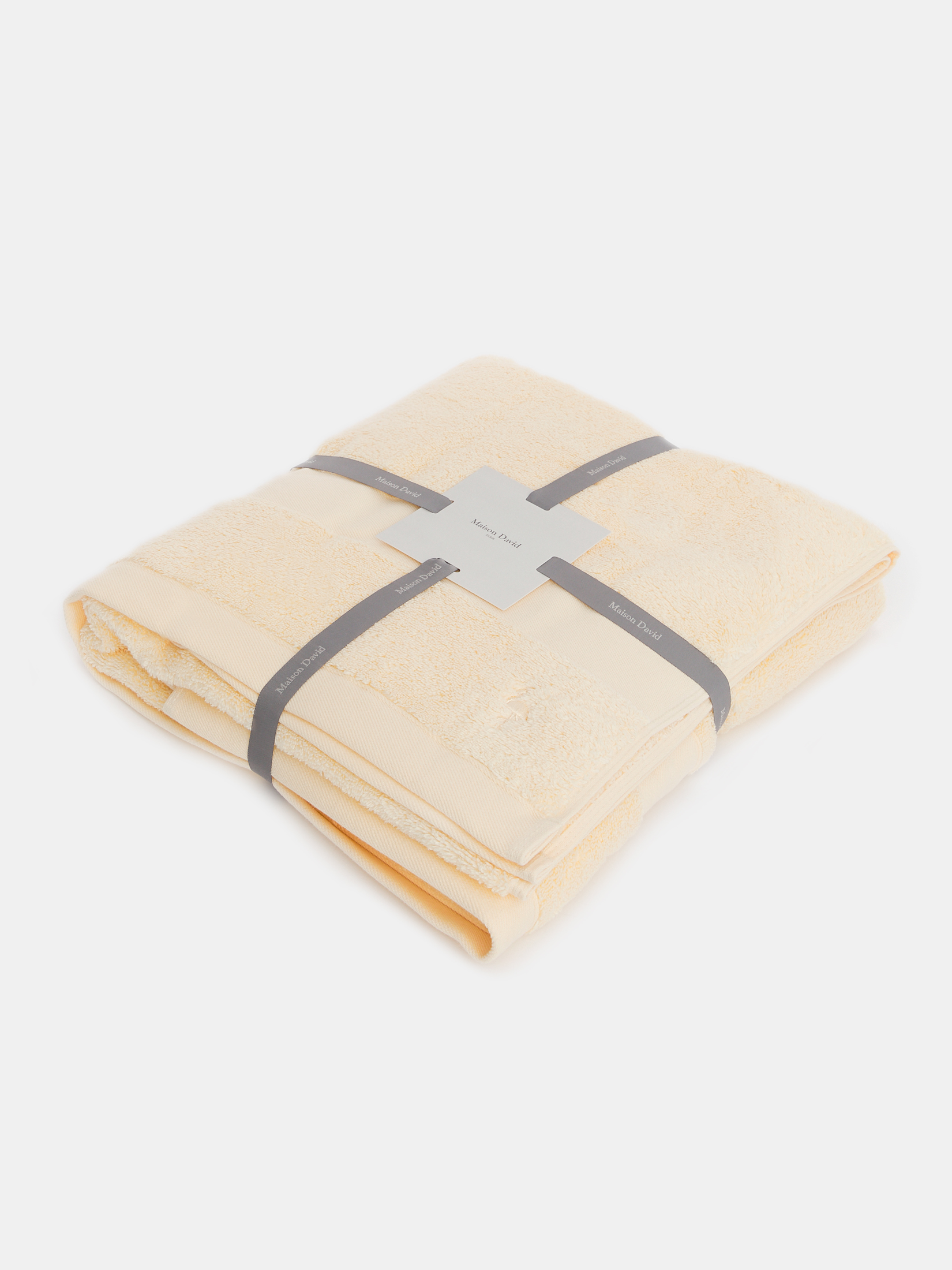 Махровое банное полотенце 100x150 MAISON DAVID 4283032, молочно-бежевый