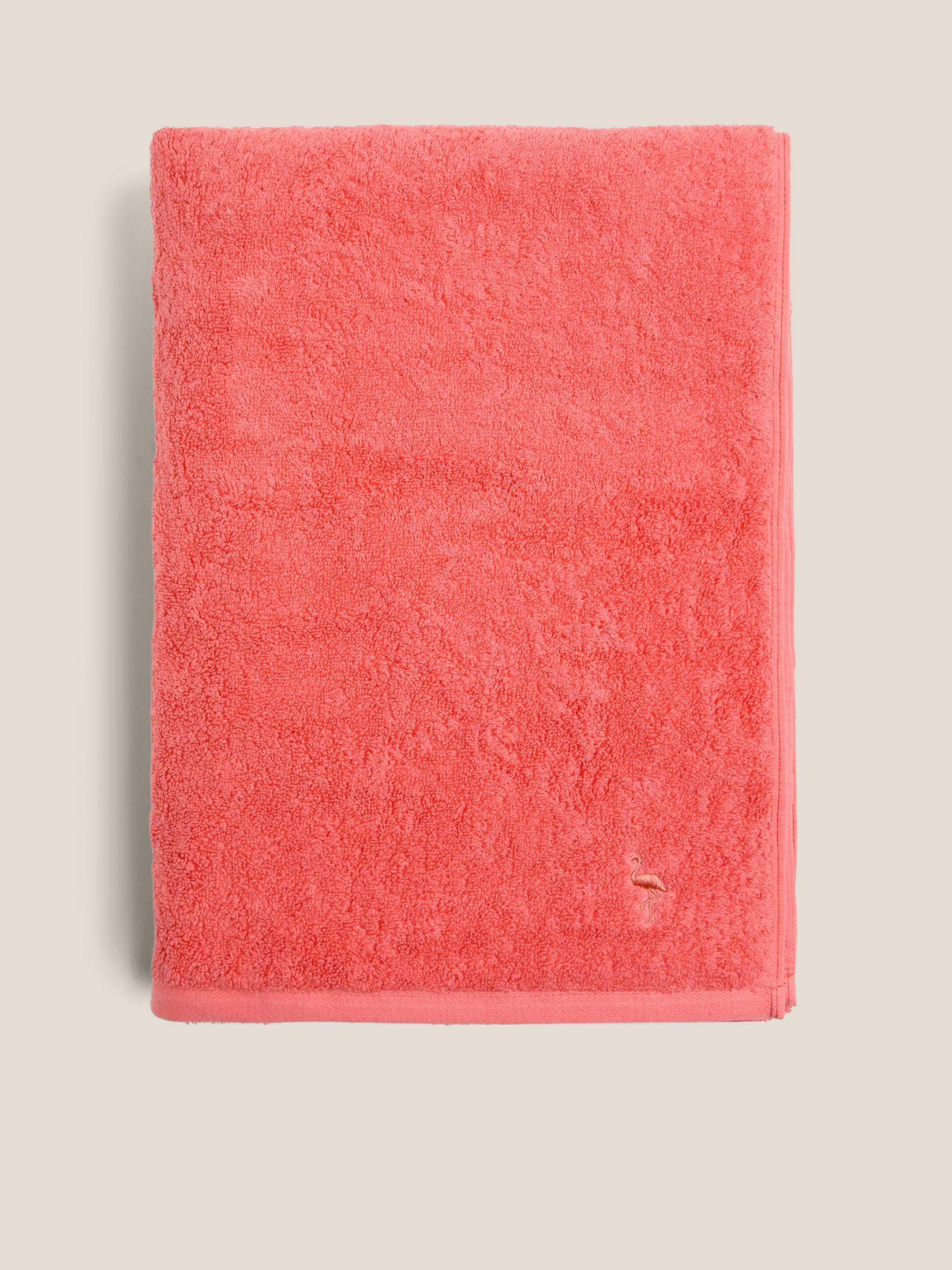 Махровое полотенце-покрывало 100x180 MAISON DAVID 4692344, коралловый