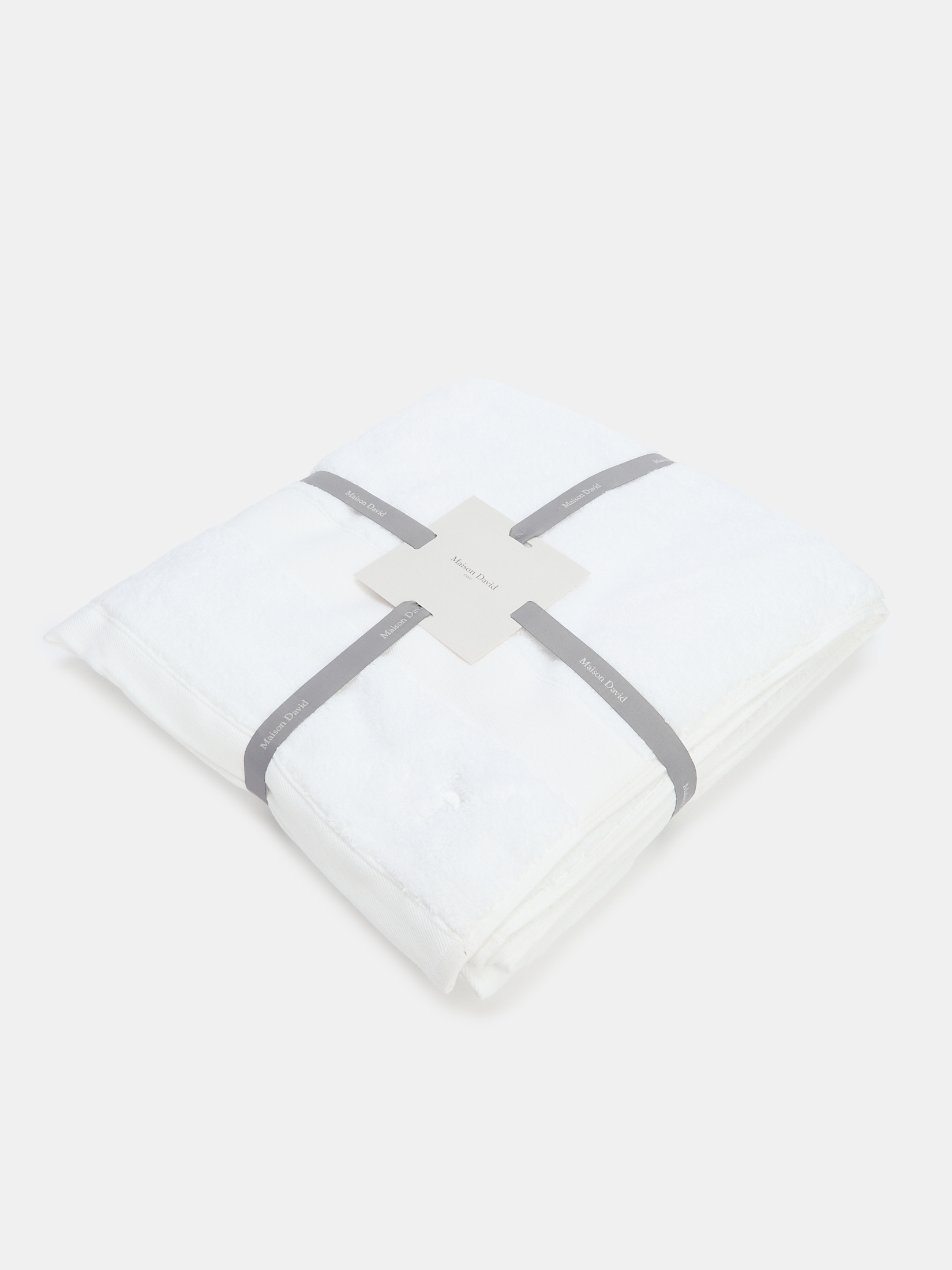 Махровое банное полотенце 100x150 MAISON DAVID 4283003, белый