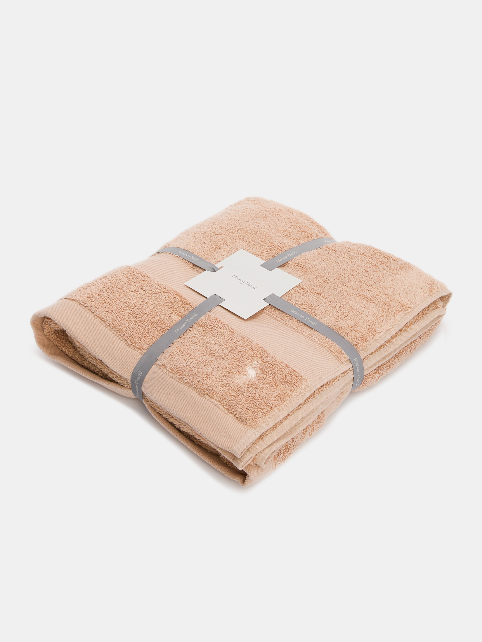 Махровое банное полотенце 100x150 MAISON DAVID 4284995, темно-бежевый