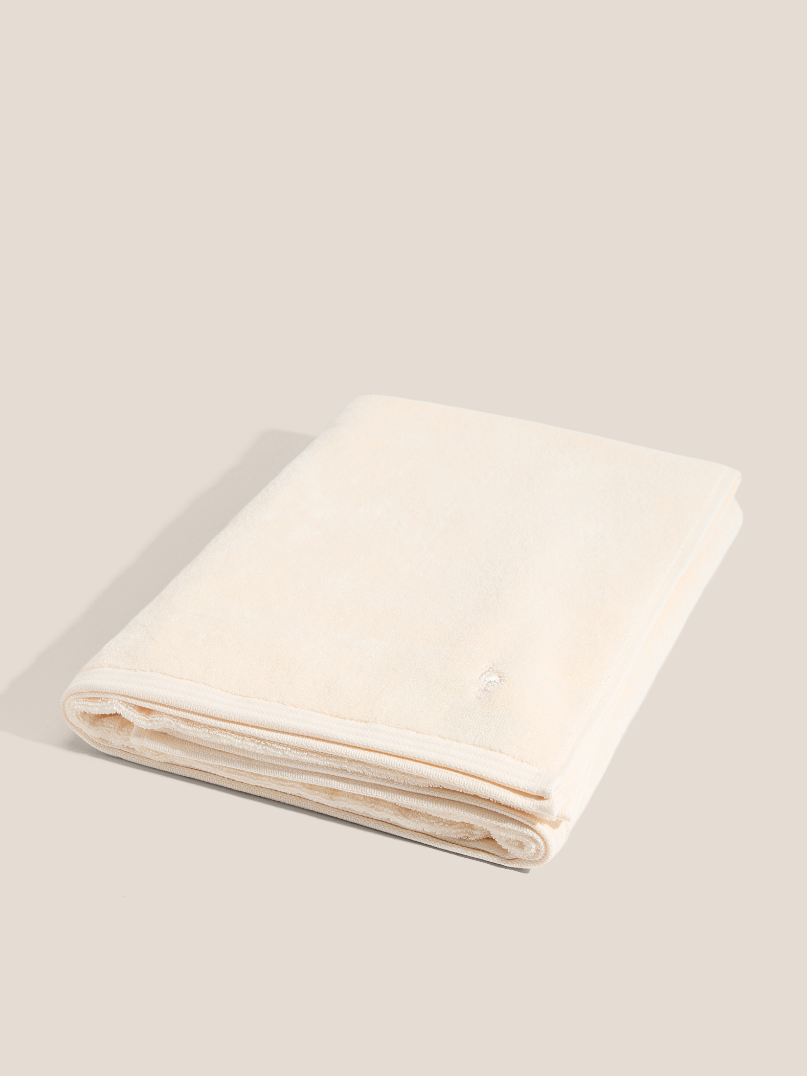 Махровое полотенце-покрывало 100x180 MAISON DAVID 4691279, молочно-бежевый