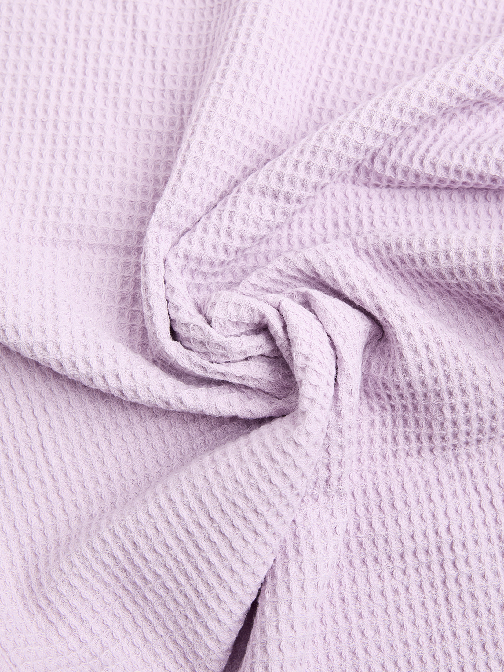 Вафельное полотенце для лица и рук 50x100 MAISON DAVID 4690008, лавандовый