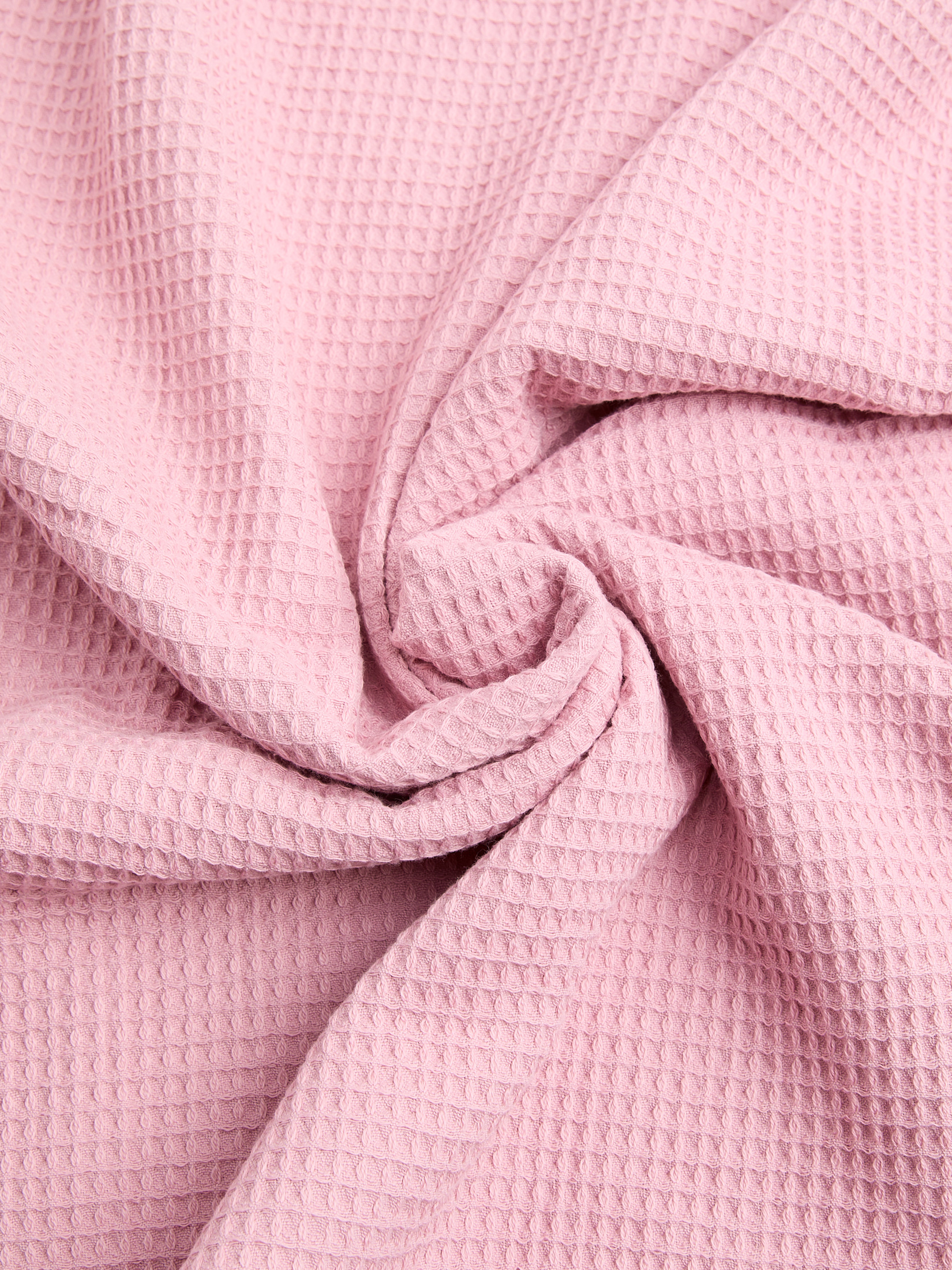 Вафельное банное полотенце 100x180 MAISON DAVID 4690536, пыльно-розовый