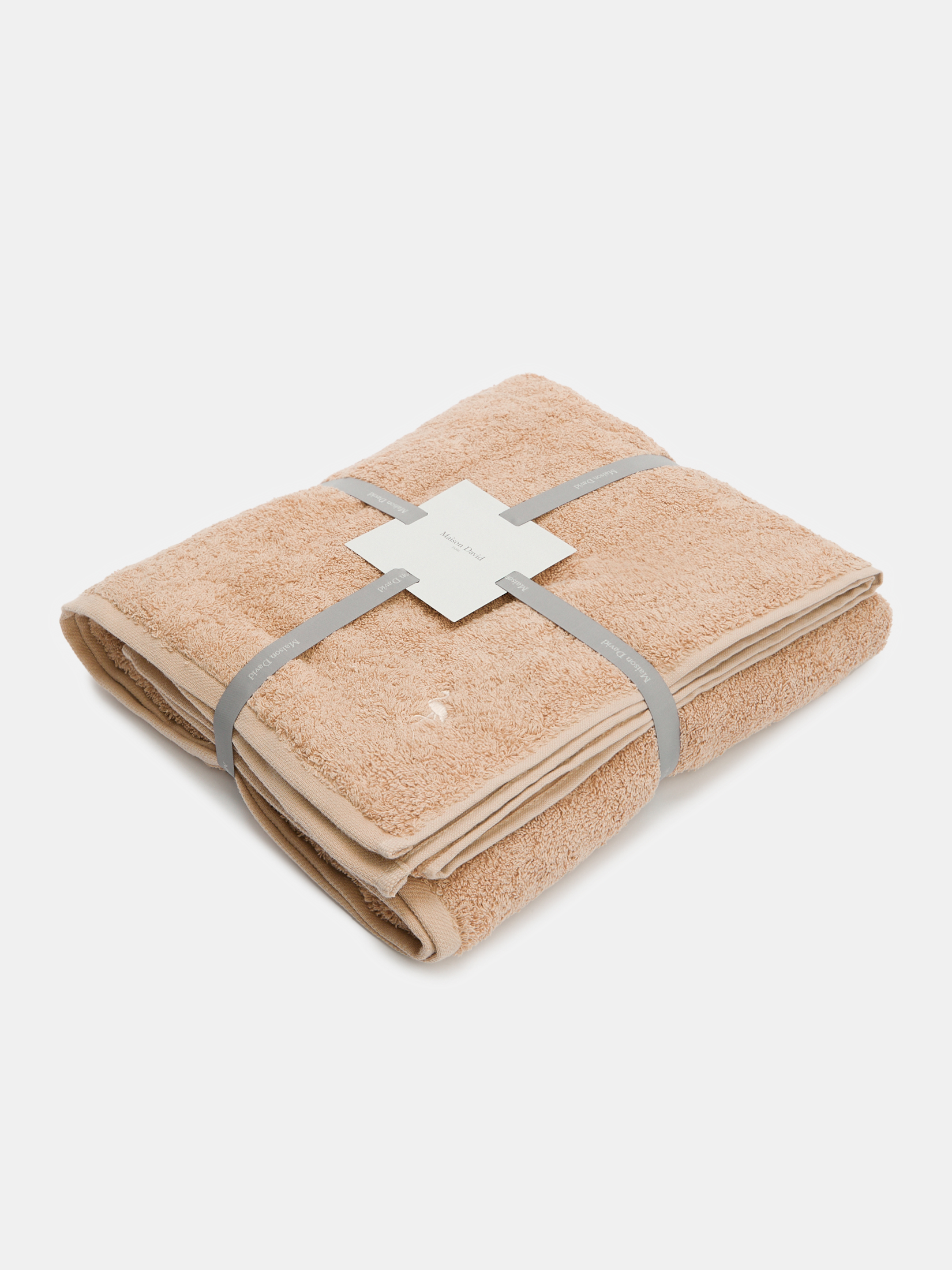 Махровое банное полотенце 100x150 MAISON DAVID 4285162, темно-бежевый