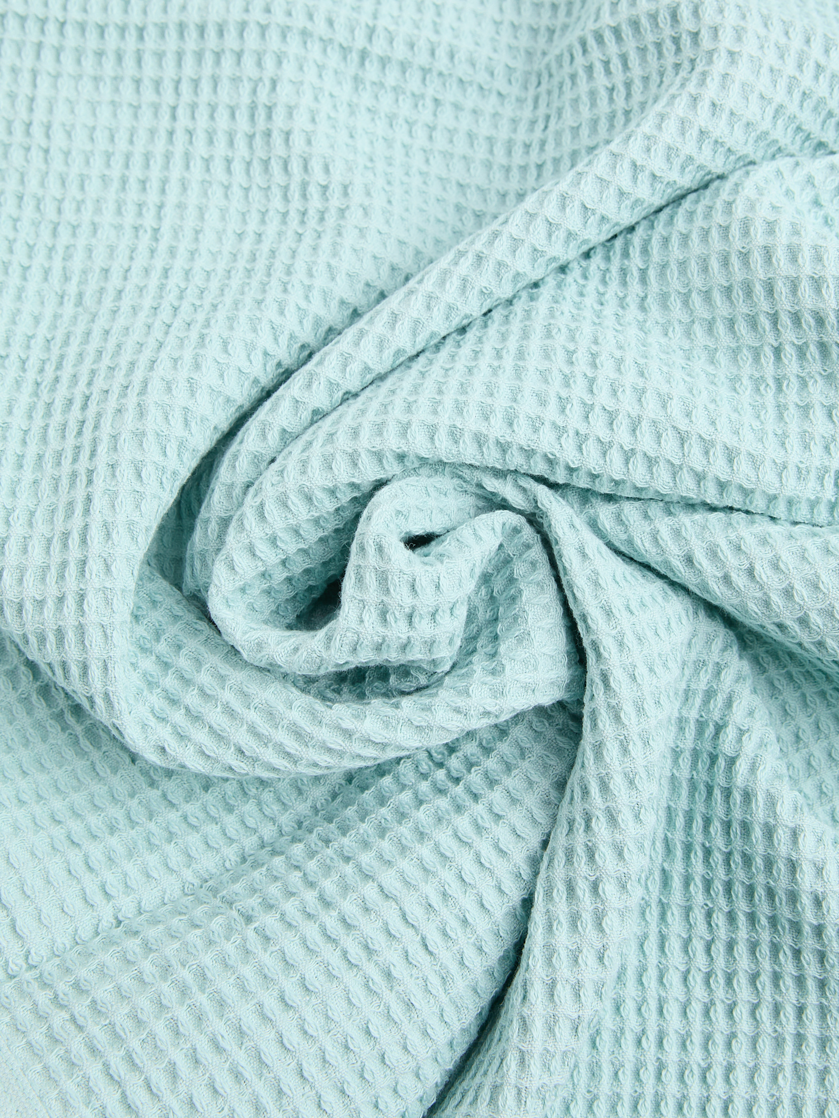 Вафельное полотенце для лица и рук 50x100 MAISON DAVID 4689531, мятный