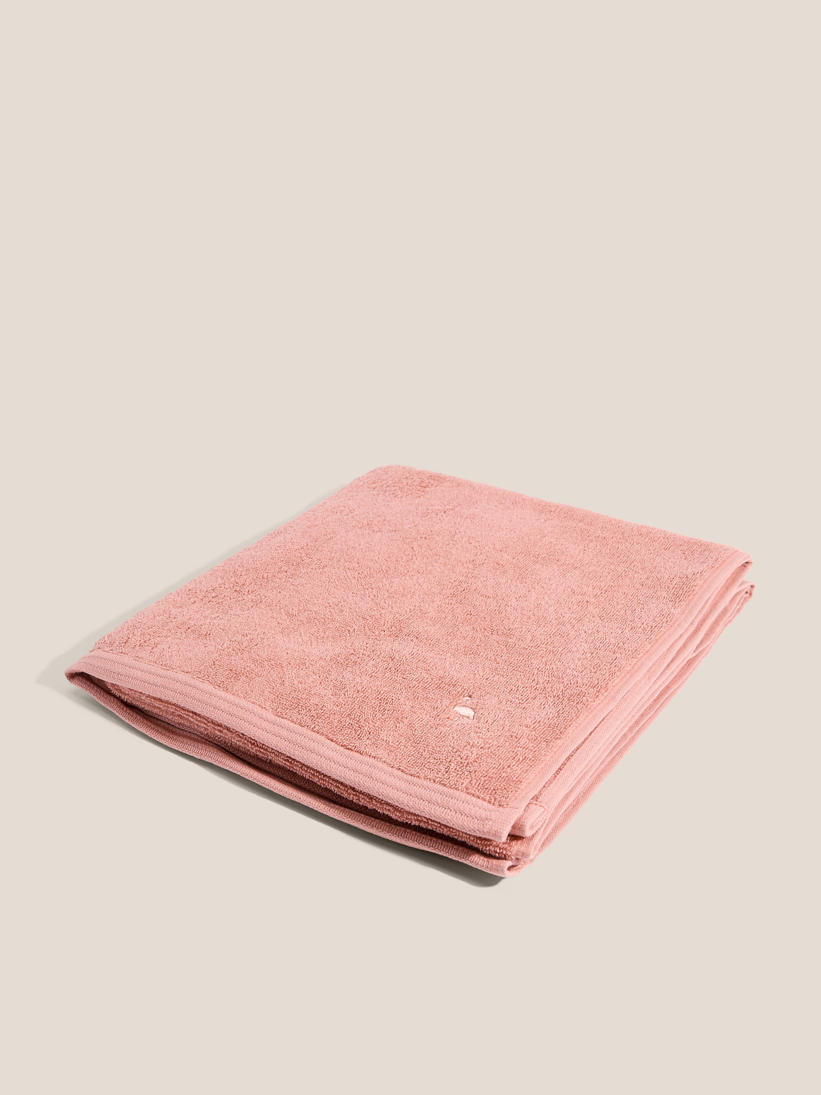 Махровое банное полотенце 70x140 MAISON DAVID 4690873, бежево-розовый