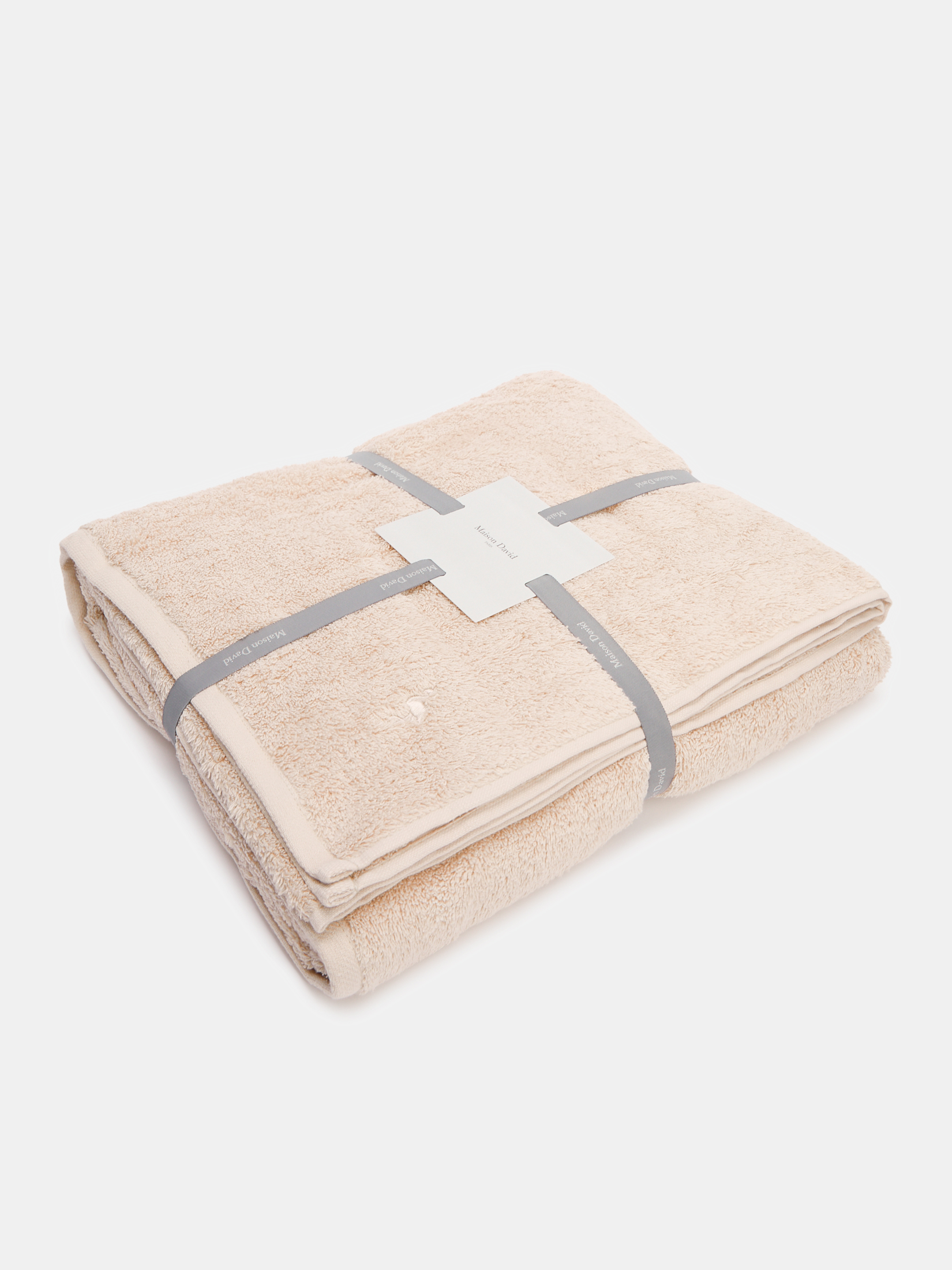 Махровое банное полотенце 100x150 MAISON DAVID 4285149, светло-бежевый