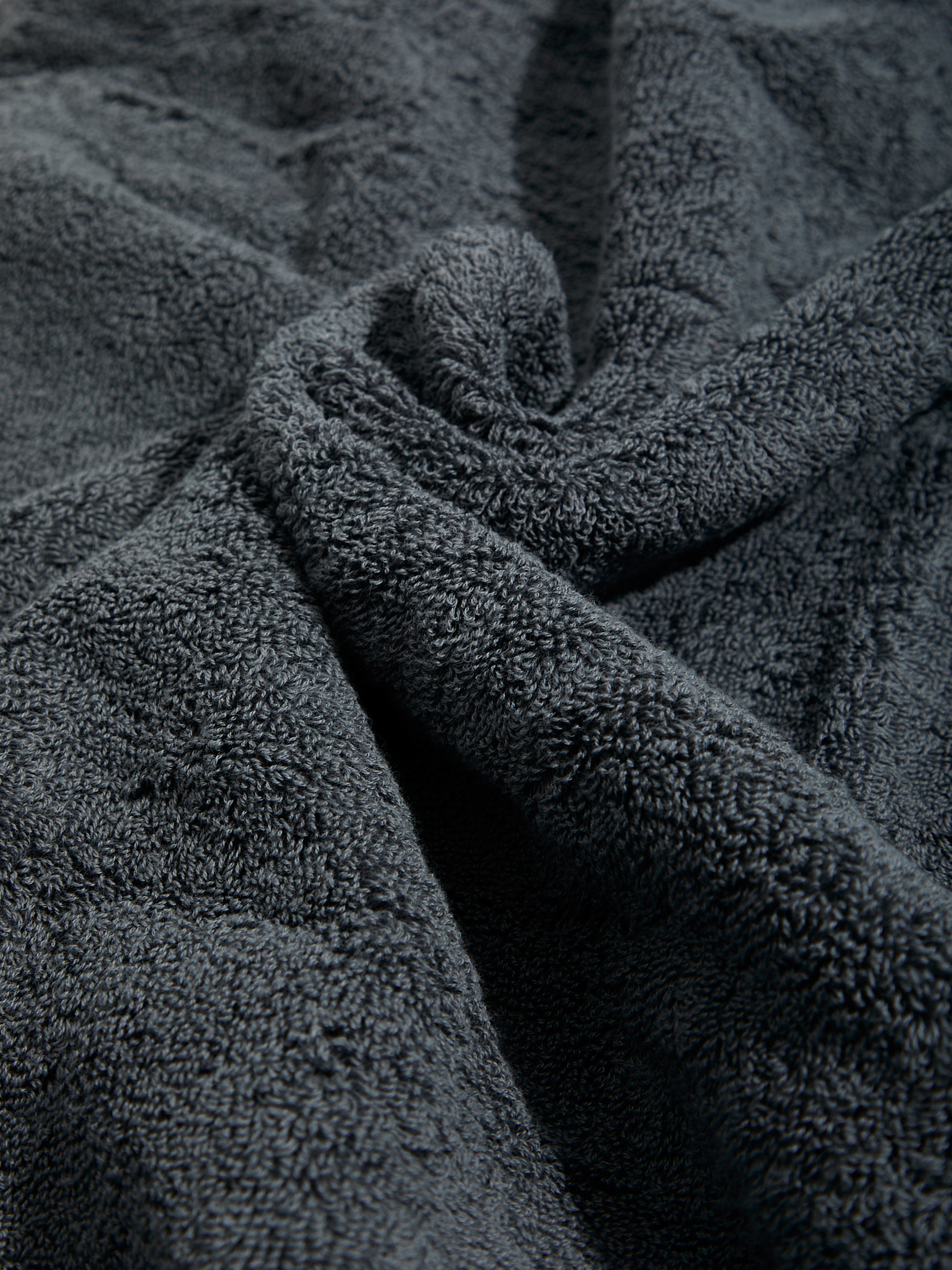 Махровое полотенце-покрывало 100x180 MAISON DAVID 4692350, графитовый