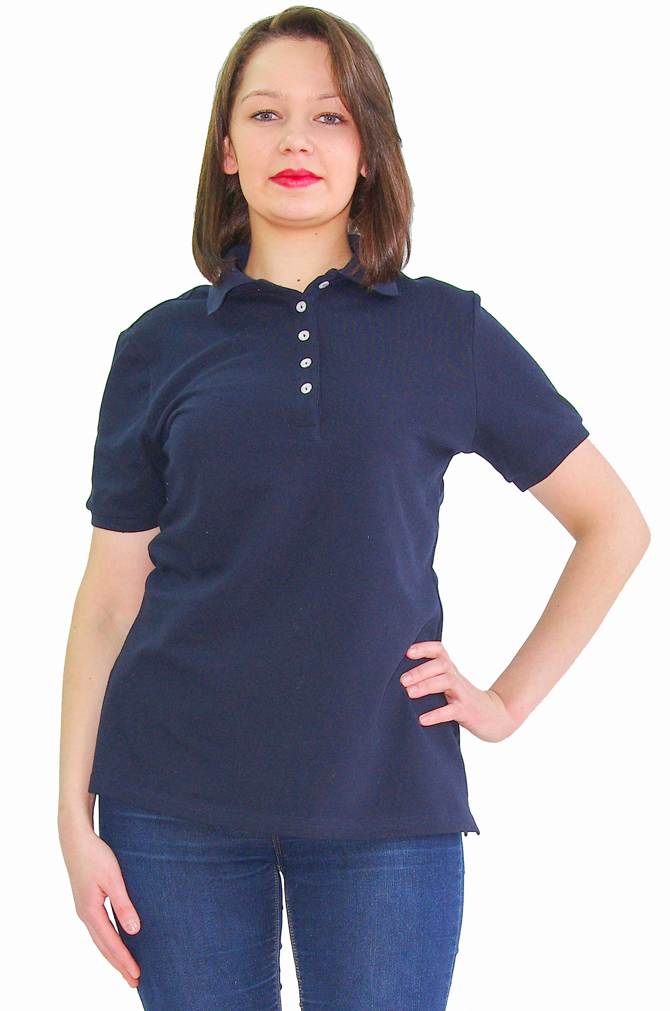 Поло, женское (чёрный)