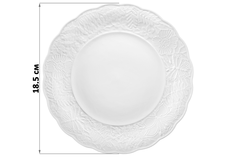 Набор 2 тарелок 18,5*18,5*1,5 см