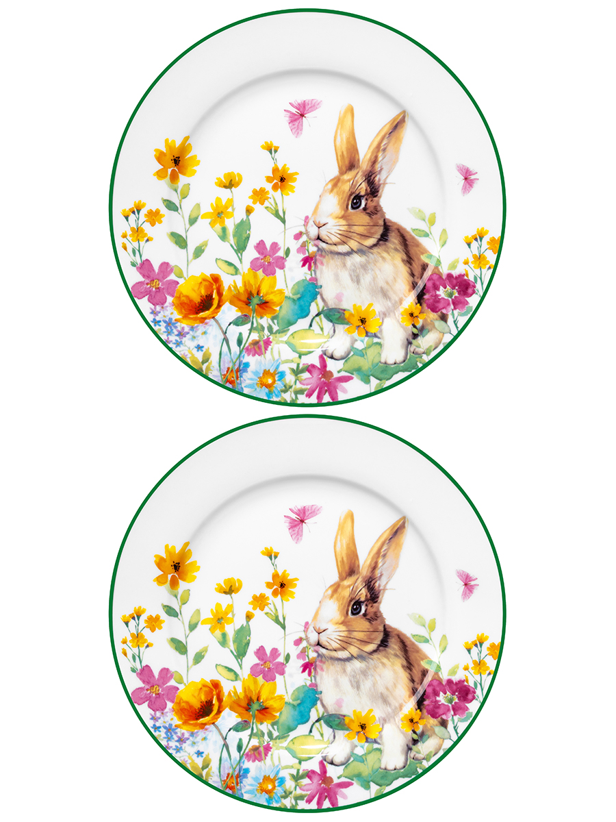 Набор 2 тарелок 19*19*1,5 см