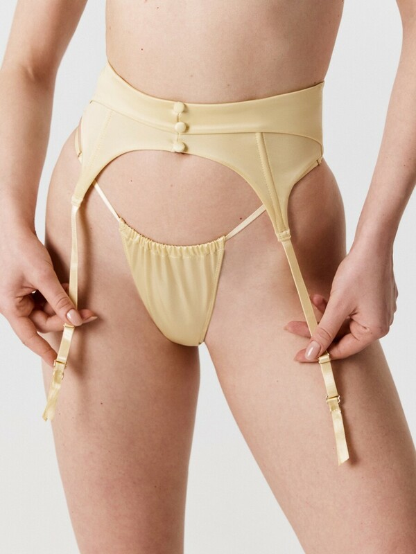 Трусы стринги-бразилиано с поясом для чулок Zlata