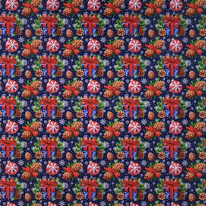 Бумага оберточная для сувенирной продукции в рулонах, с полноцветным декоративным рисунком, плотностью 80 г/м2 / 100х70