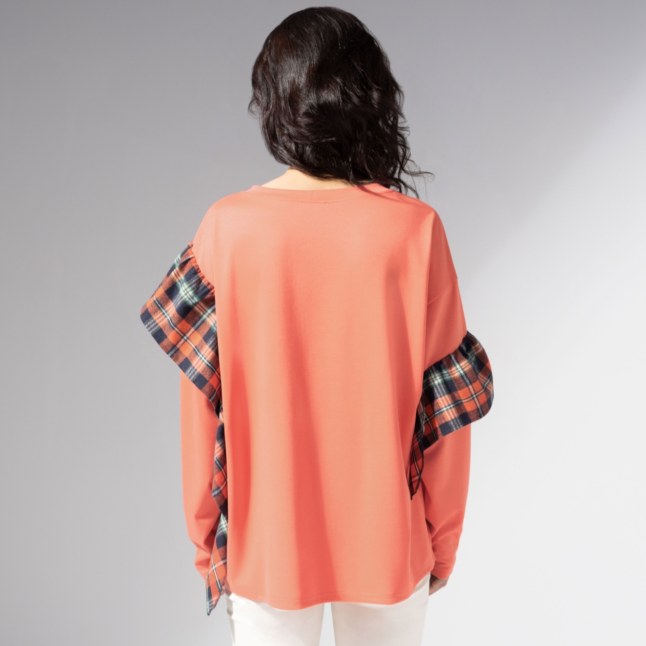 Лонгслив дизайнерский, Гардеробная магия (лососевый)