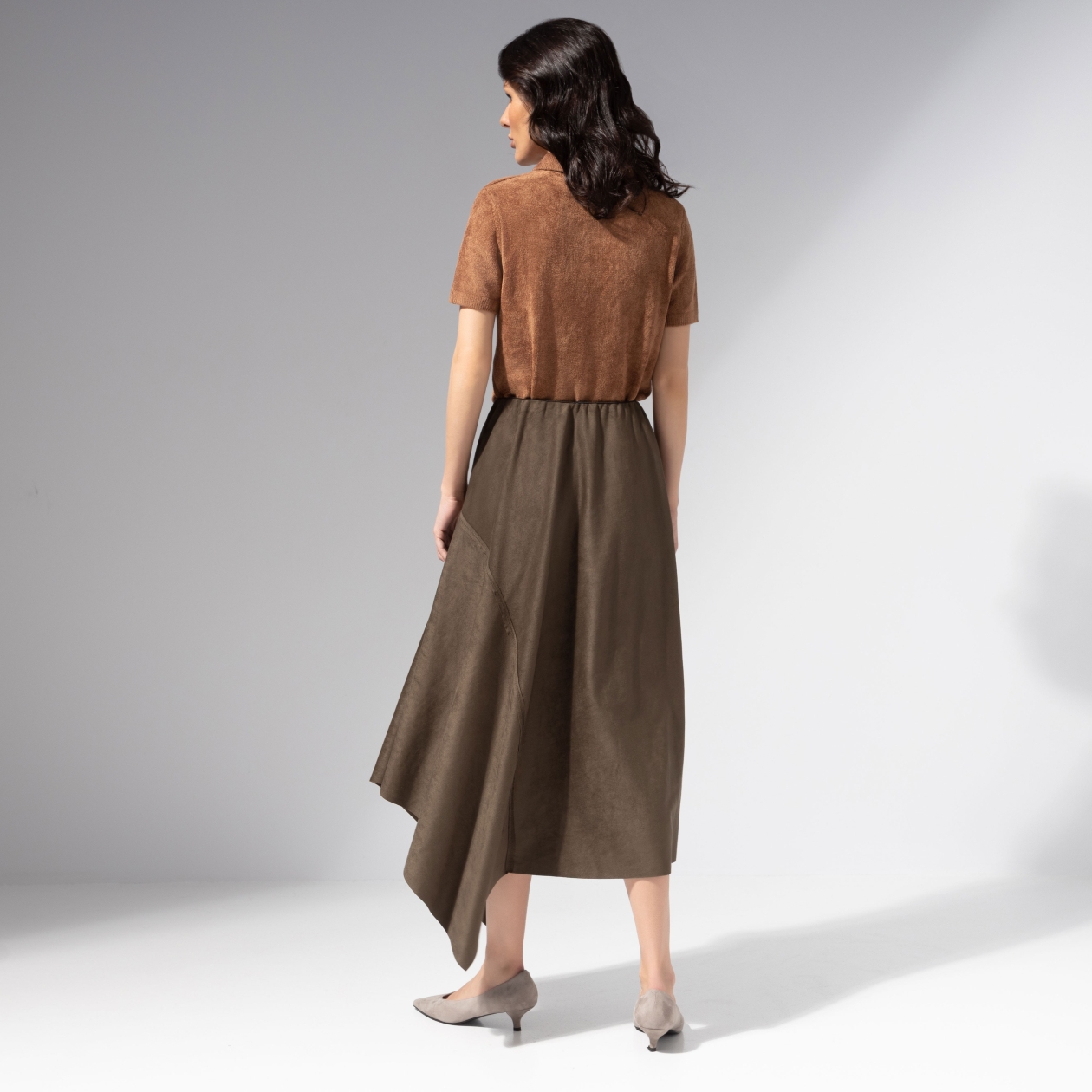 Юбка из мягкой экозамши, Грация рассвета