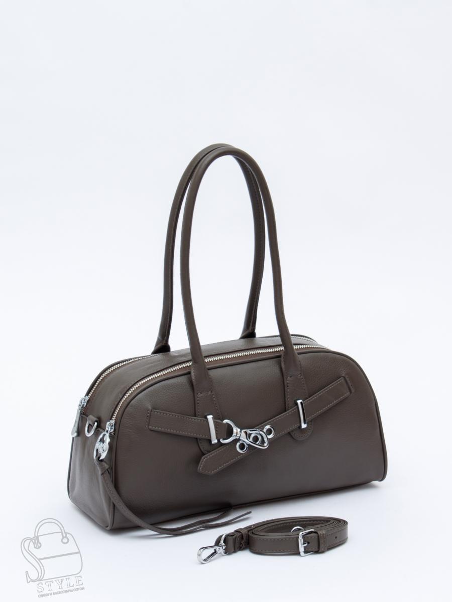 Сумка женская кожаная 9198SP d.gray Velina Fabbaino-Safenta в Новосибирске
