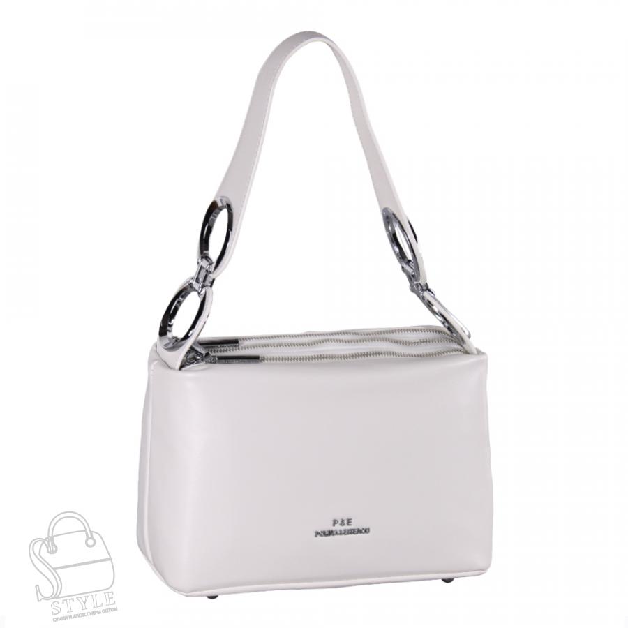 Сумка женская кожаная 2020Y white Polina&Eiterou