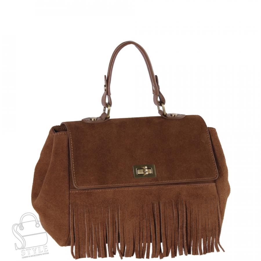 Сумка женская кожаная 889NNAA brown Natale Navetta