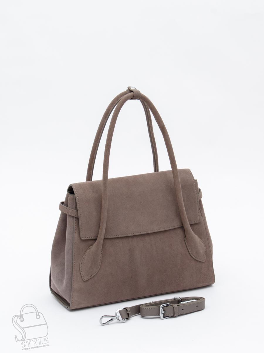 Сумка женская кожаная 2424YF apricot Polina&Eiterou