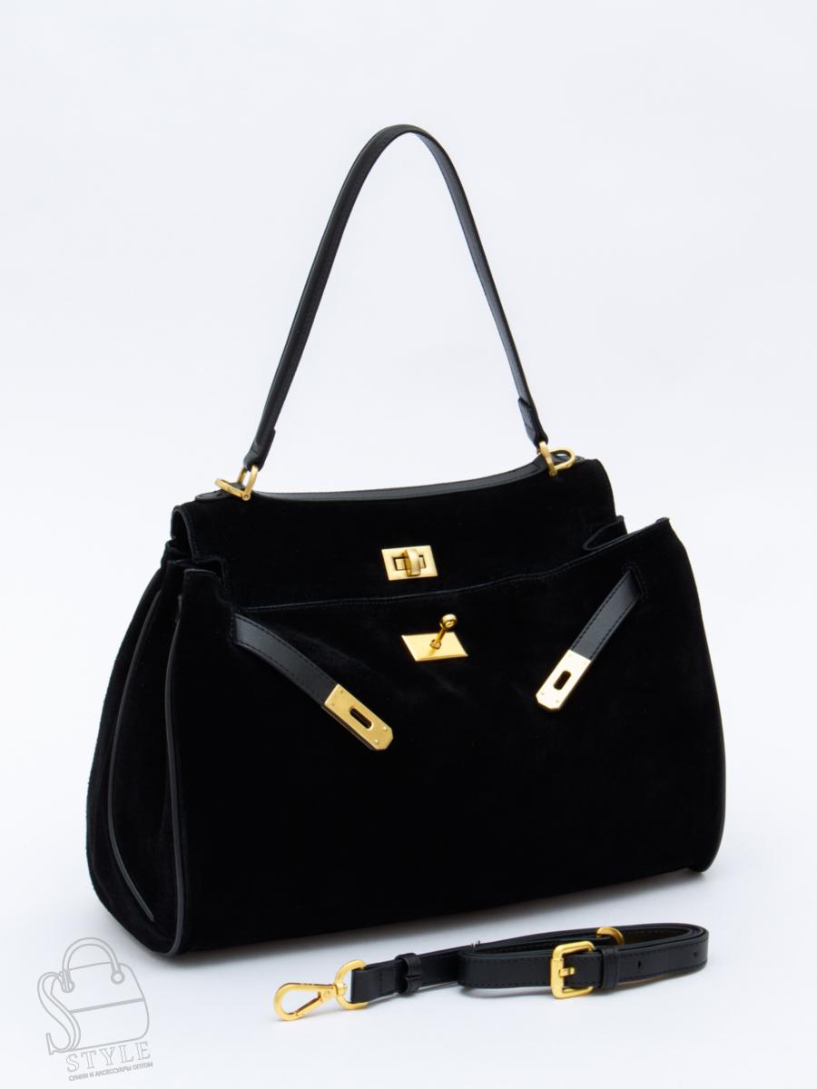 Сумка женская кожаная 2320YF black Polina&Eiterou в Новосибирске