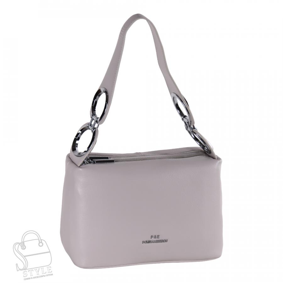 Сумка женская кожаная 2020Y l.gray Polina&Eiterou