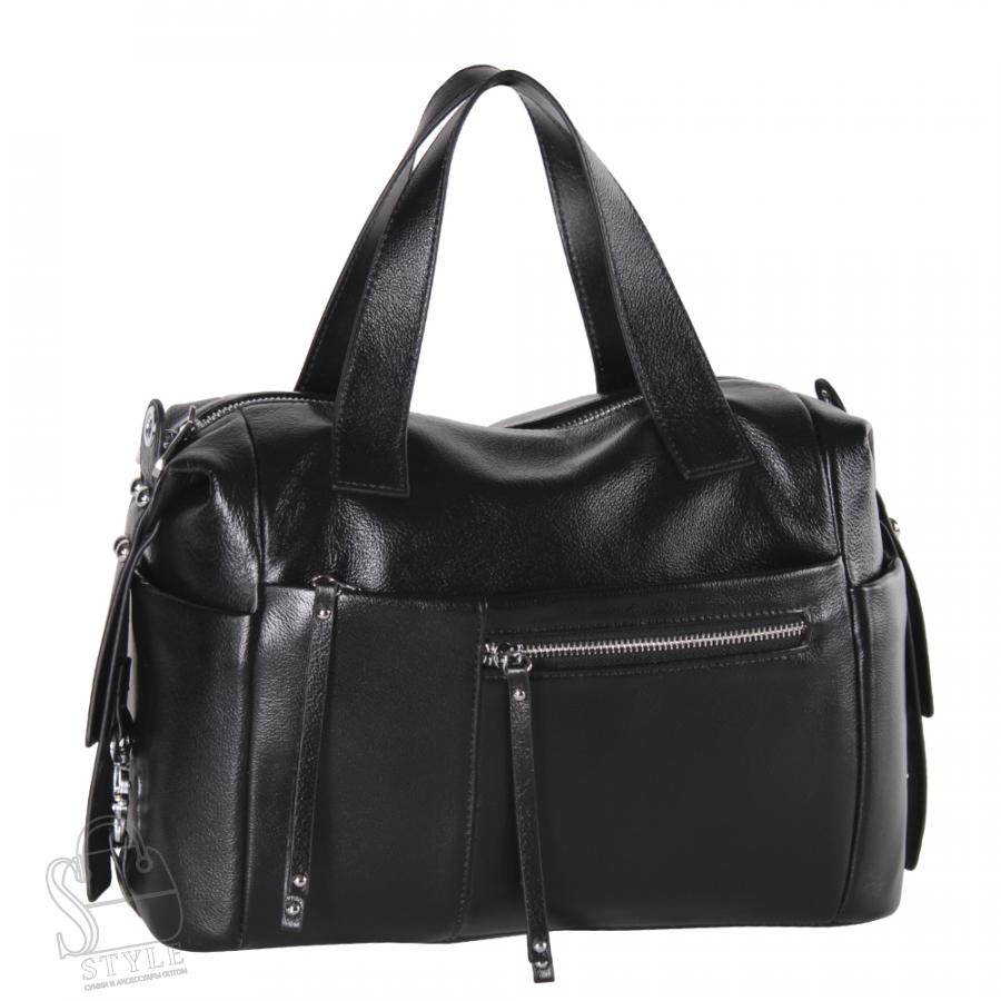 Сумка женская кожаная 6619VG black Vitelli Grassi в Новосибирске