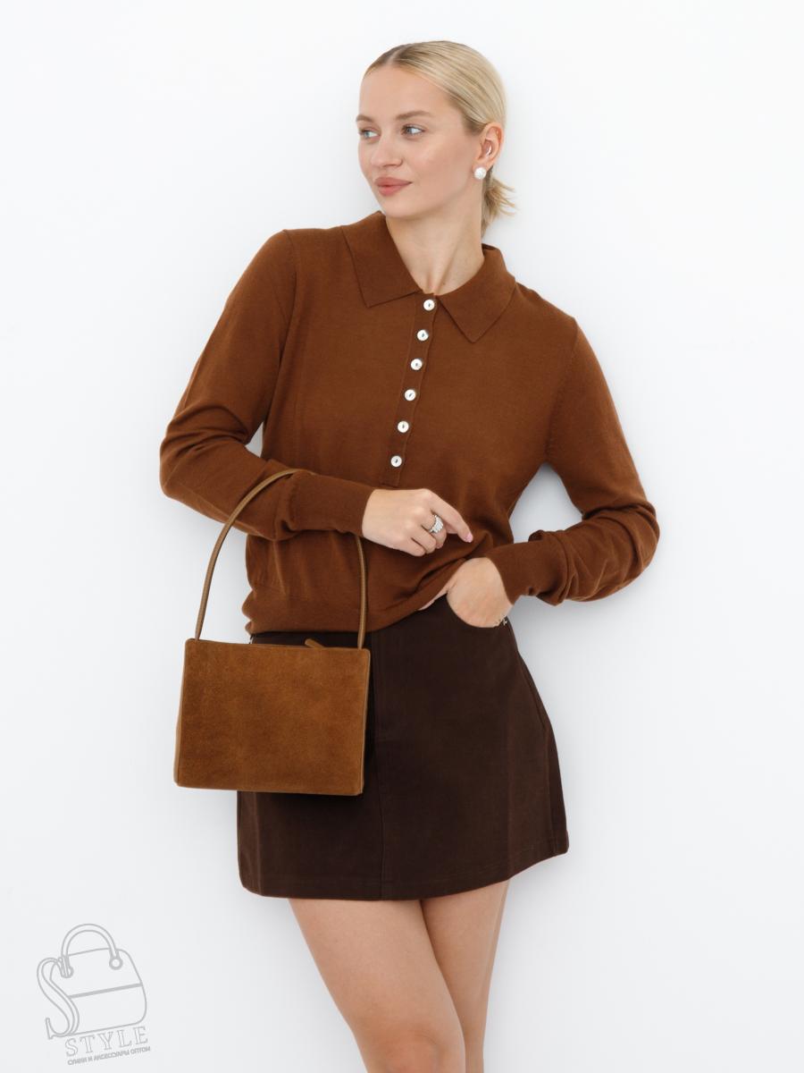 Сумка женская кожаная 990169-1NN brown Natale Navetta