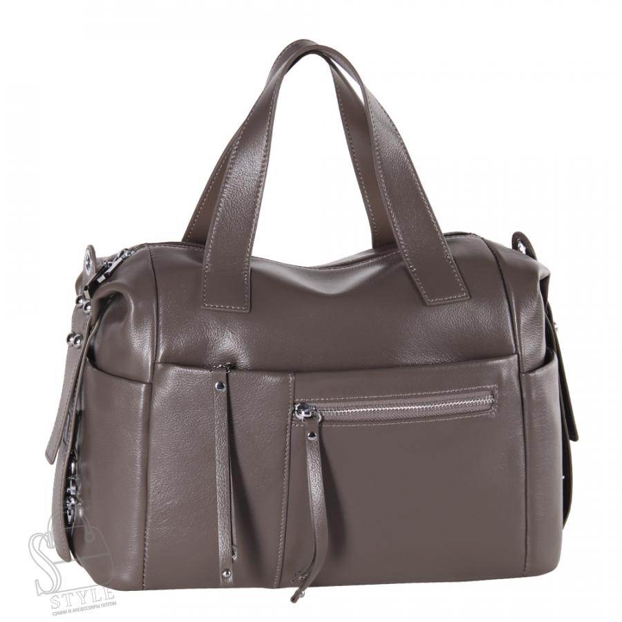 Сумка женская кожаная 6619VG gray Vitelli Grassi