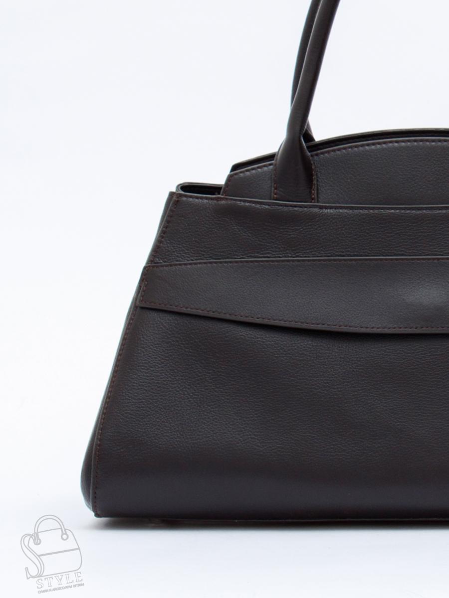 Сумка женская кожаная 3380-2QP d.coffee Polina&Eiterou