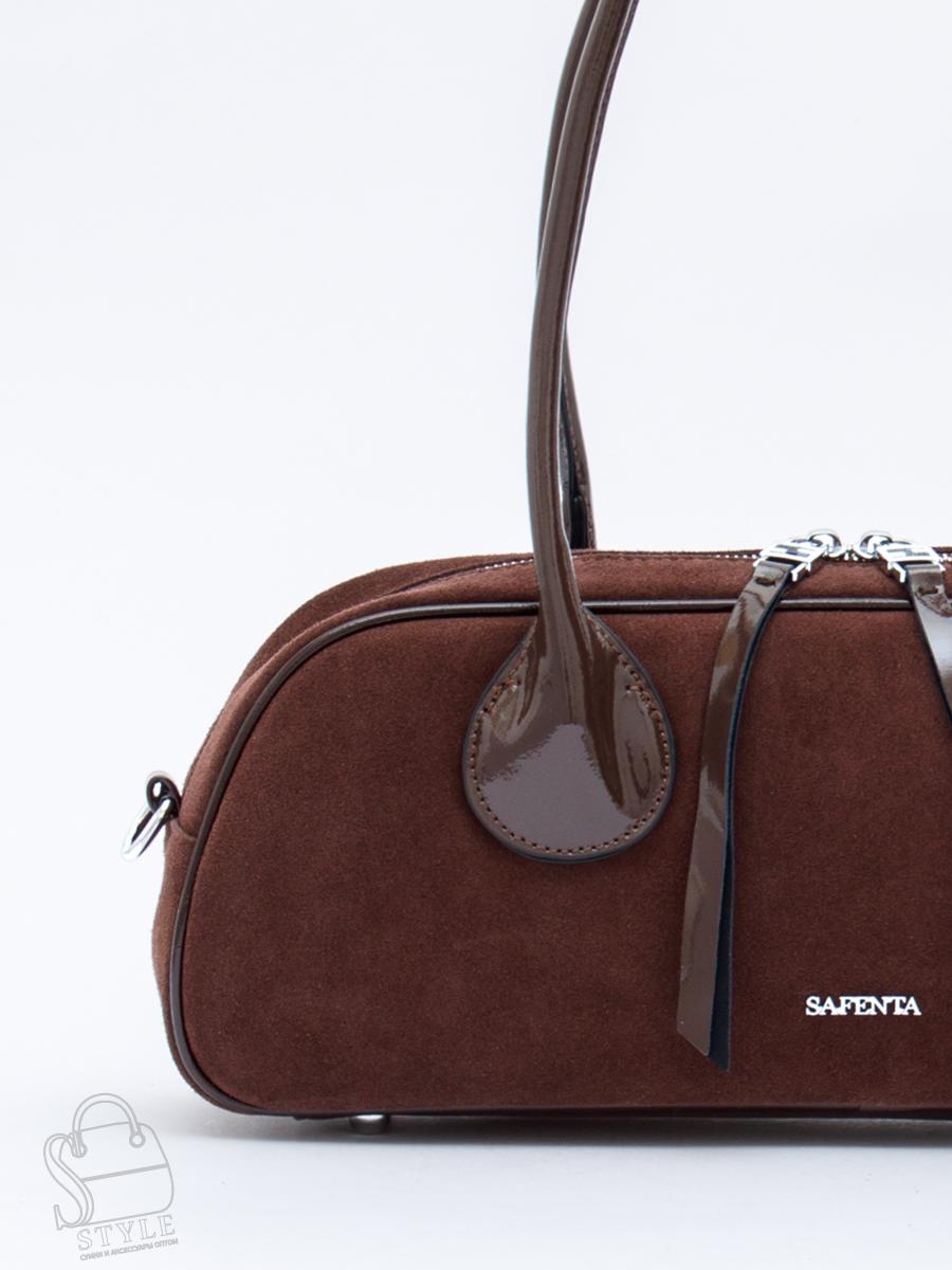 Сумка женская кожаная 91161MSS coffee Velina Fabbiano-Safenta