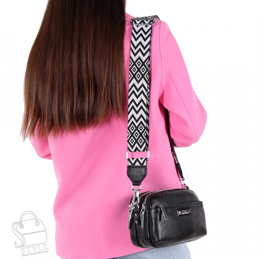 Сумка женская кожаная 0789CH black Polina&Eiterou в Новосибирске