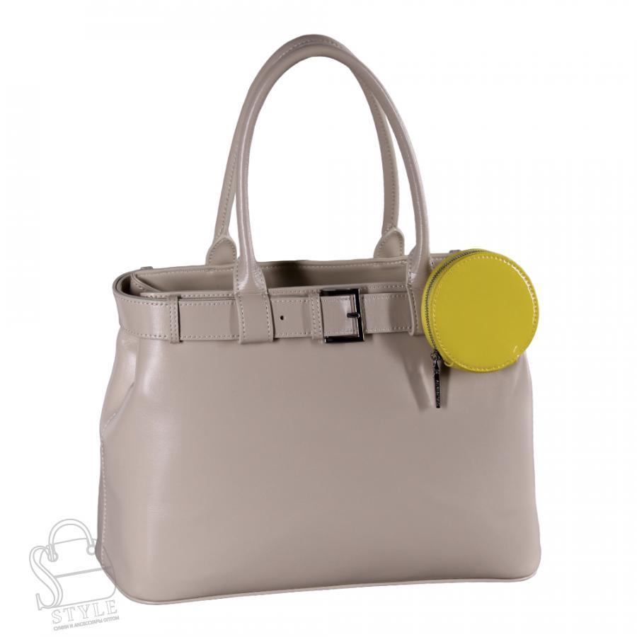 Сумка женская кожаная 1266TH r.apricot Polina&Eiterou