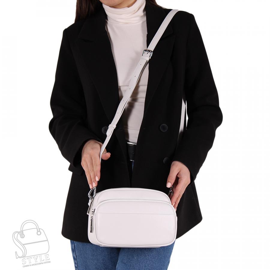 Сумка женская кожаная 941TH white Polina&Eiterou