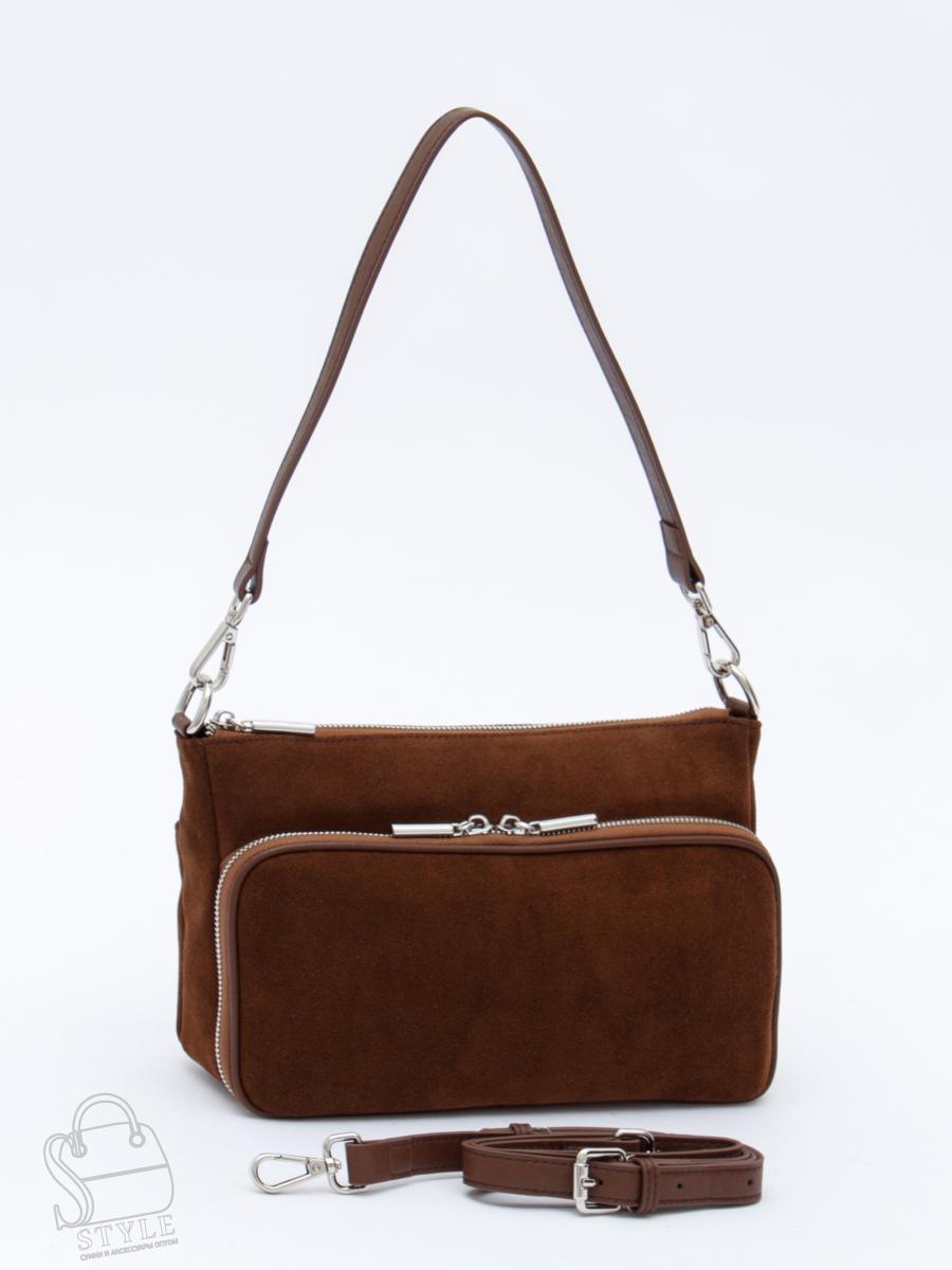 Сумка женская кожаная 8200PEF cocoa Polina&Eiterou в Новосибирске