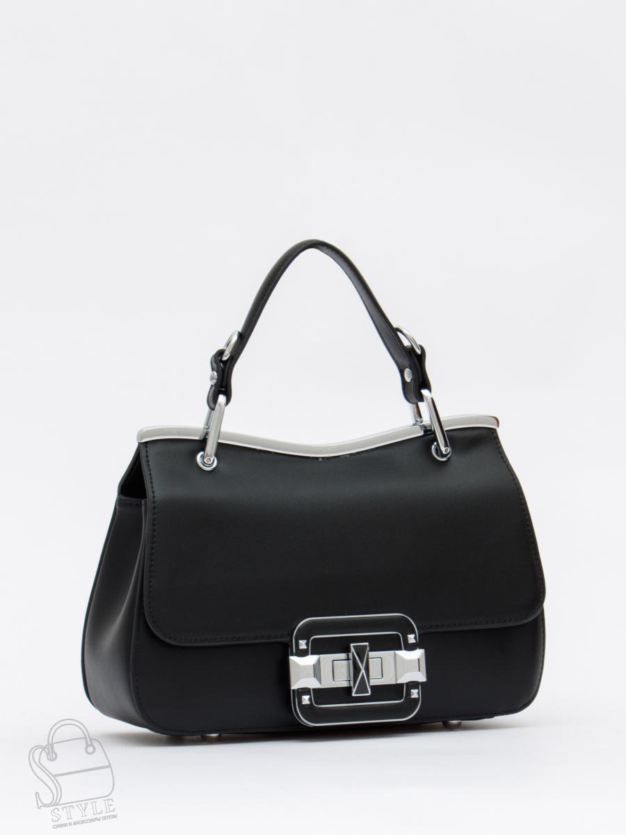 Сумка женская кожаная 6061Q black Polina&Eiterou